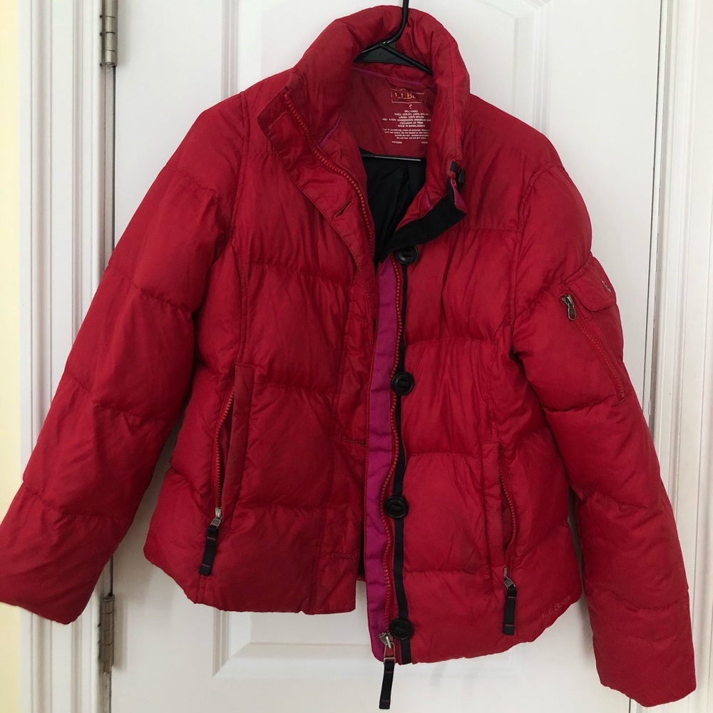 Red LLbean Puffer